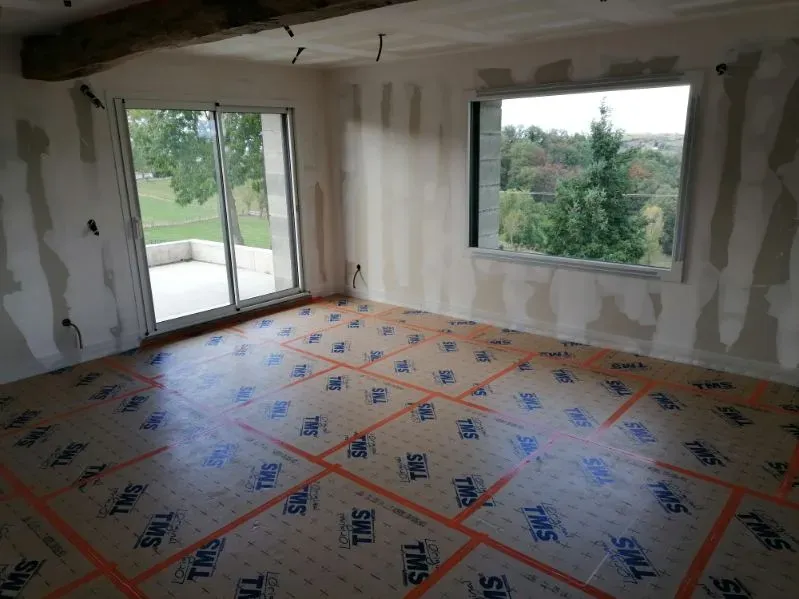 pose d'isolant type TMS